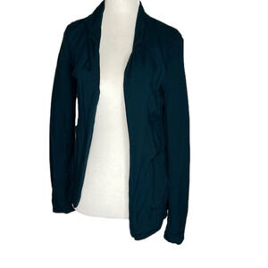Talula lightweight jersey knit teal blazer size 0